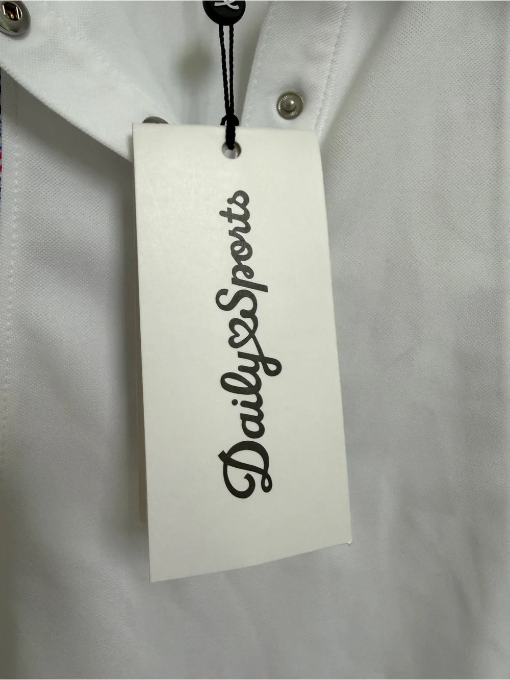NWT Daily Sports Women’s White & Blue Sleeveless Golf  Polo Top